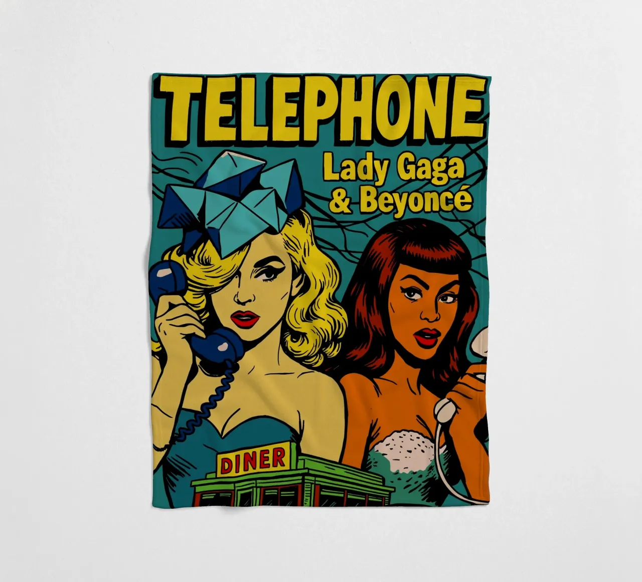 Lady GG Telephone Bync coperta in pile da lucasmeier