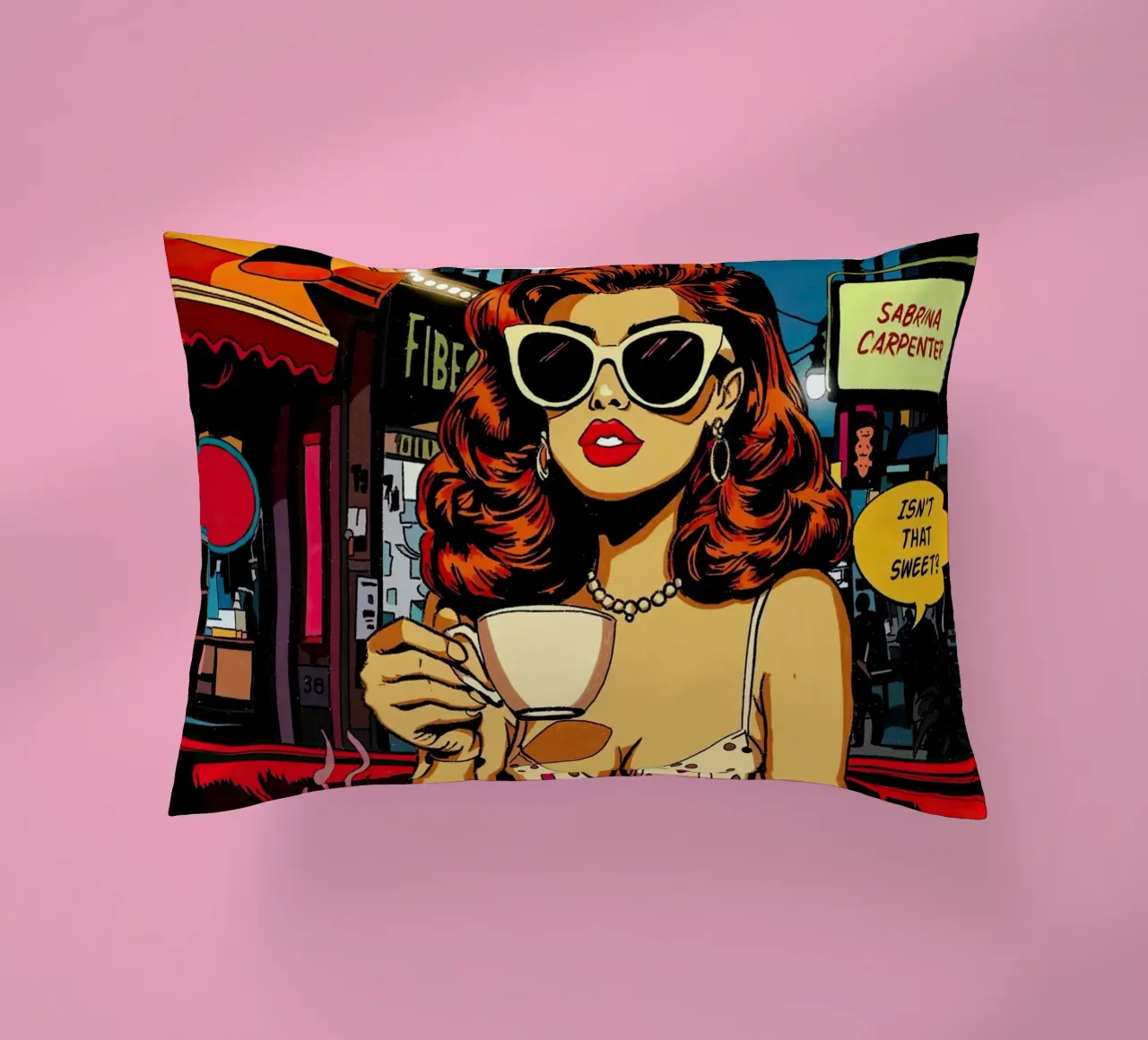 Sabrina Carpenter Espresso Inspired cuscino da lucasmeier