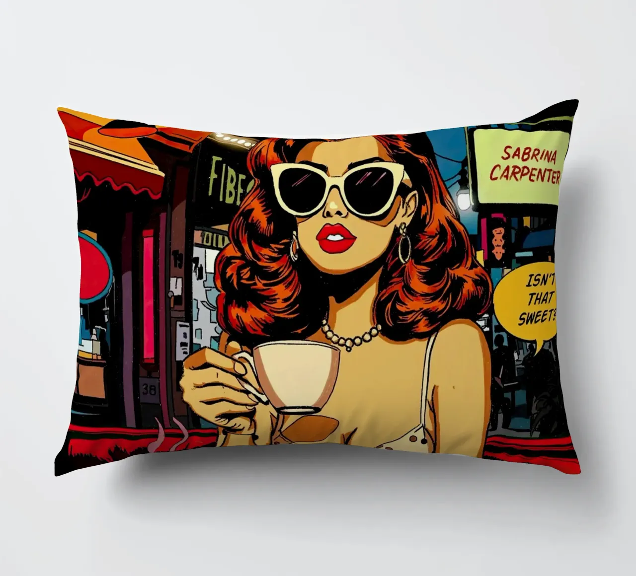 Sabrina Carpenter Espresso Inspired cuscino da lucasmeier