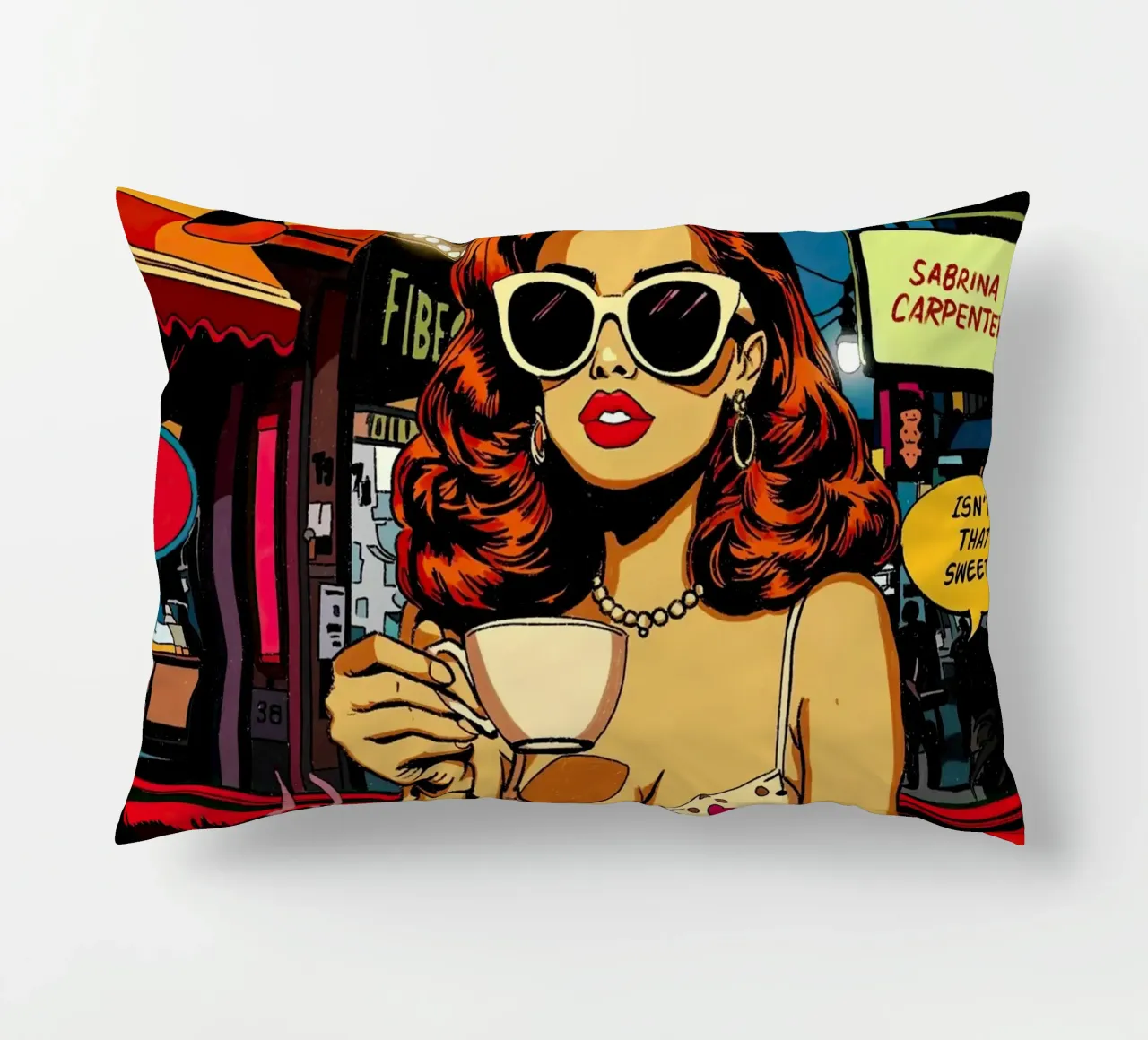 Sabrina Carpenter Espresso Inspired cuscino da lucasmeier