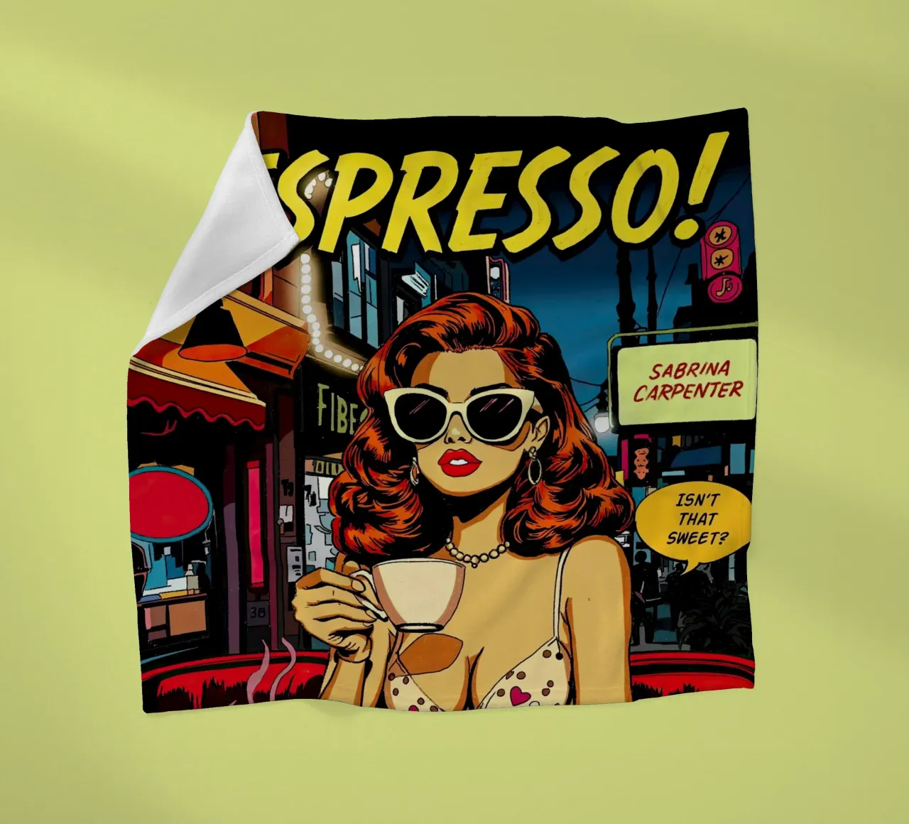 Sabrina Carpenter Espresso Inspired coperta in pile da lucasmeier