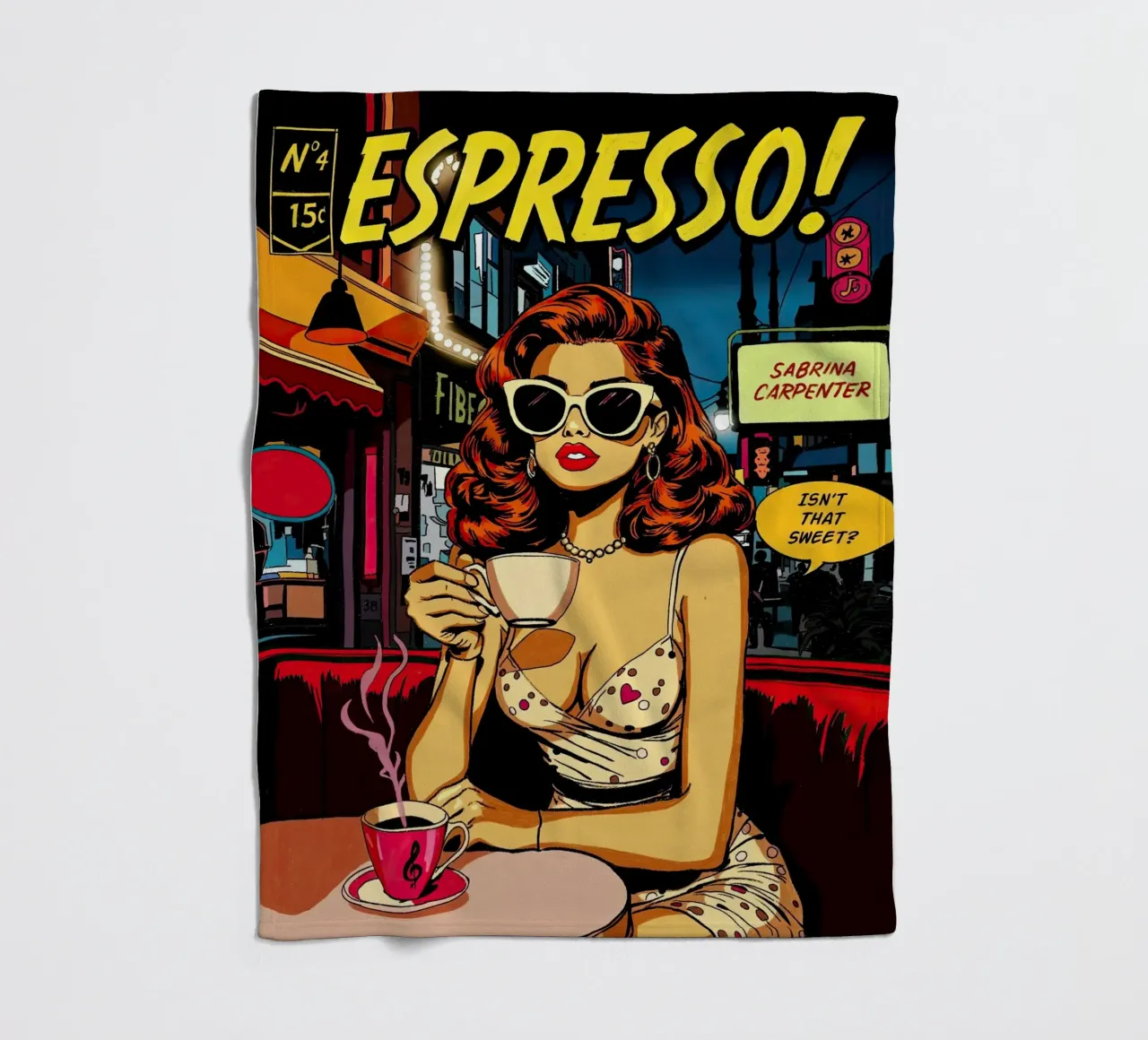 Sabrina Carpenter Espresso Inspired coperta in pile da lucasmeier