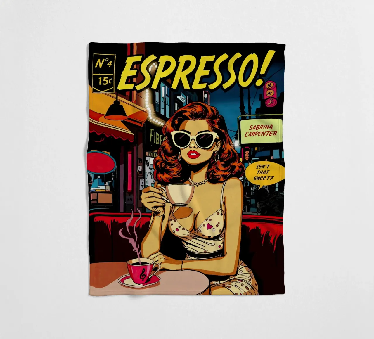 Sabrina Carpenter Espresso Inspired coperta in pile da lucasmeier