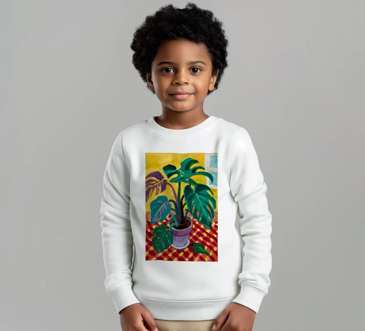 Monstera su Dama felpa bambino da Dawn Light