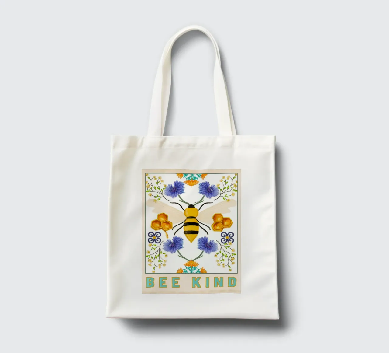 Bee Kind borsa in juta da Claudiabrueggen