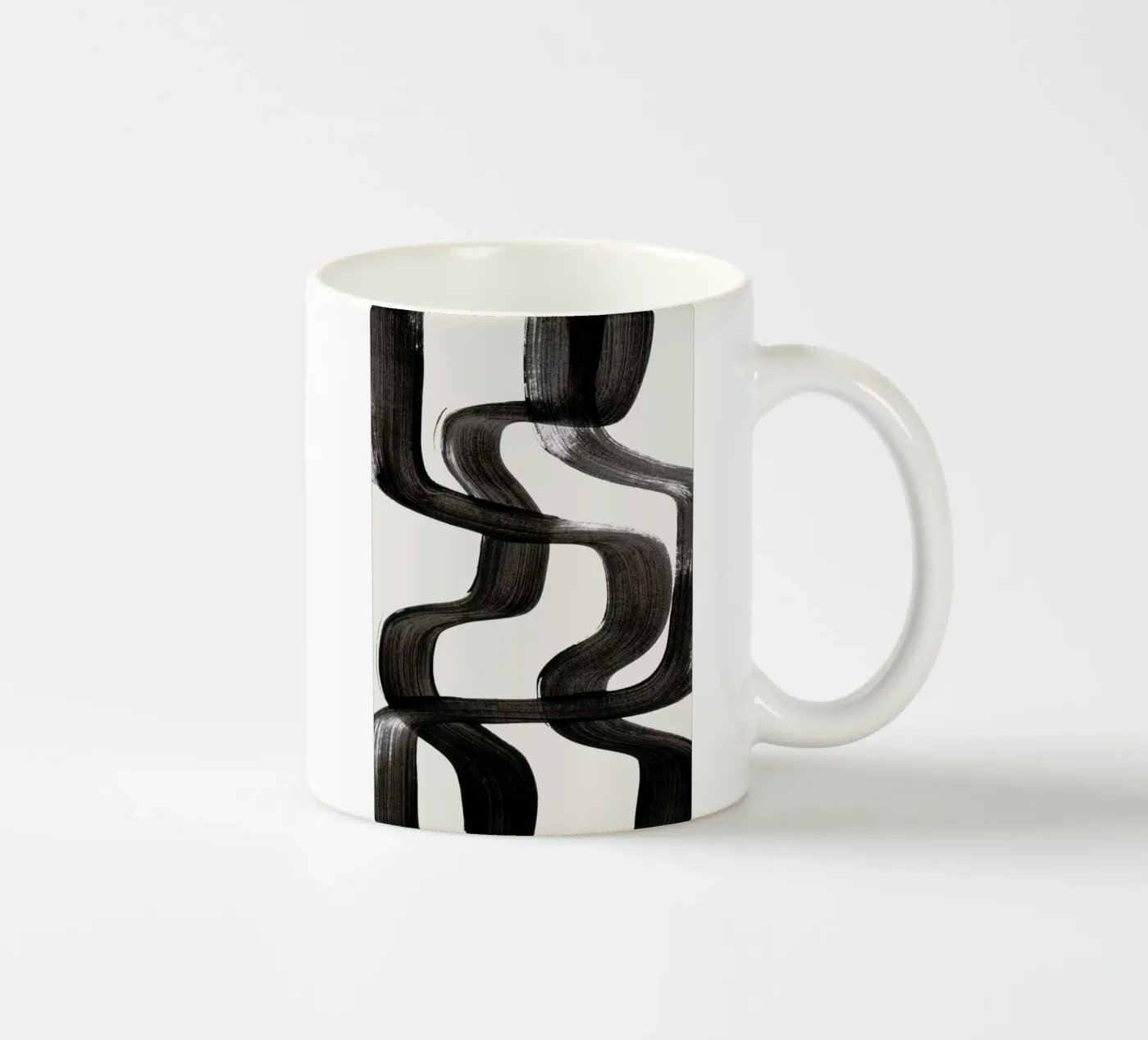 Crossed ceramic mug by EnShape