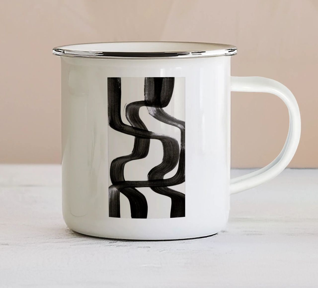 Crossed tazza in smalto da EnShape