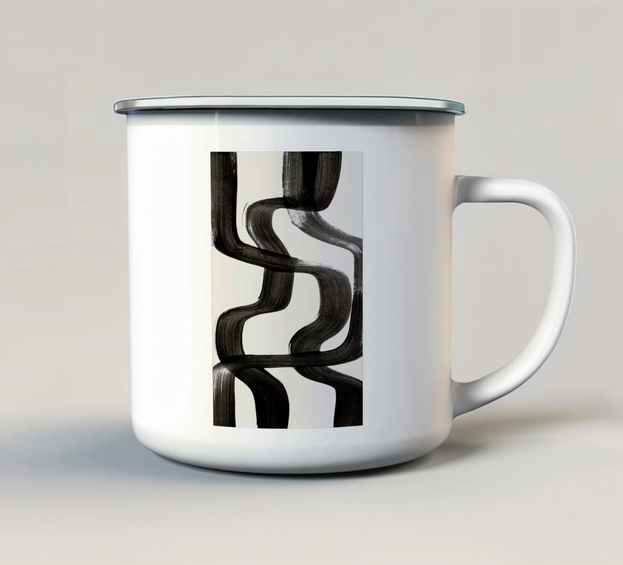 Crossed tazza in smalto da EnShape