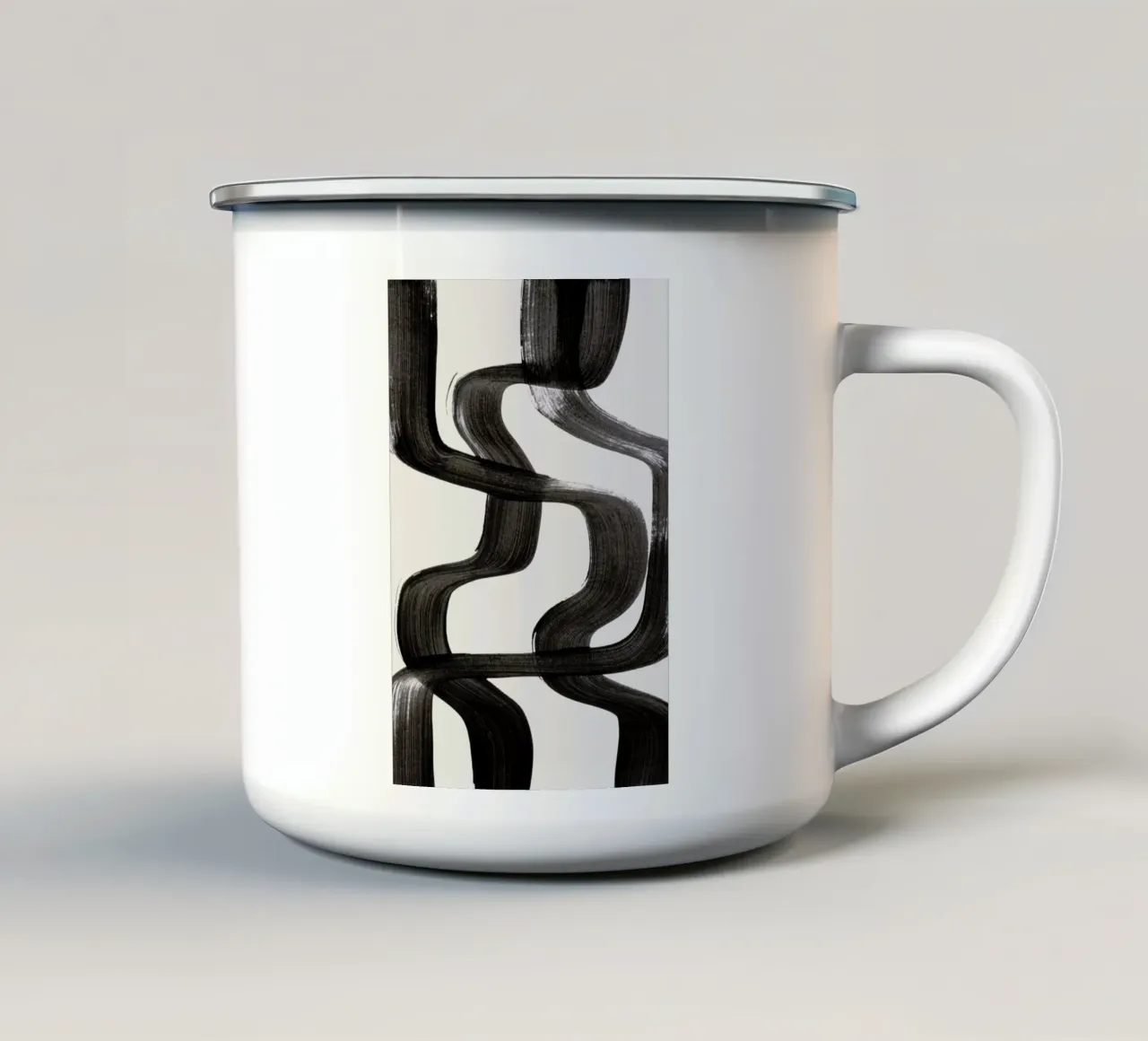 Crossed taza de esmalte de EnShape