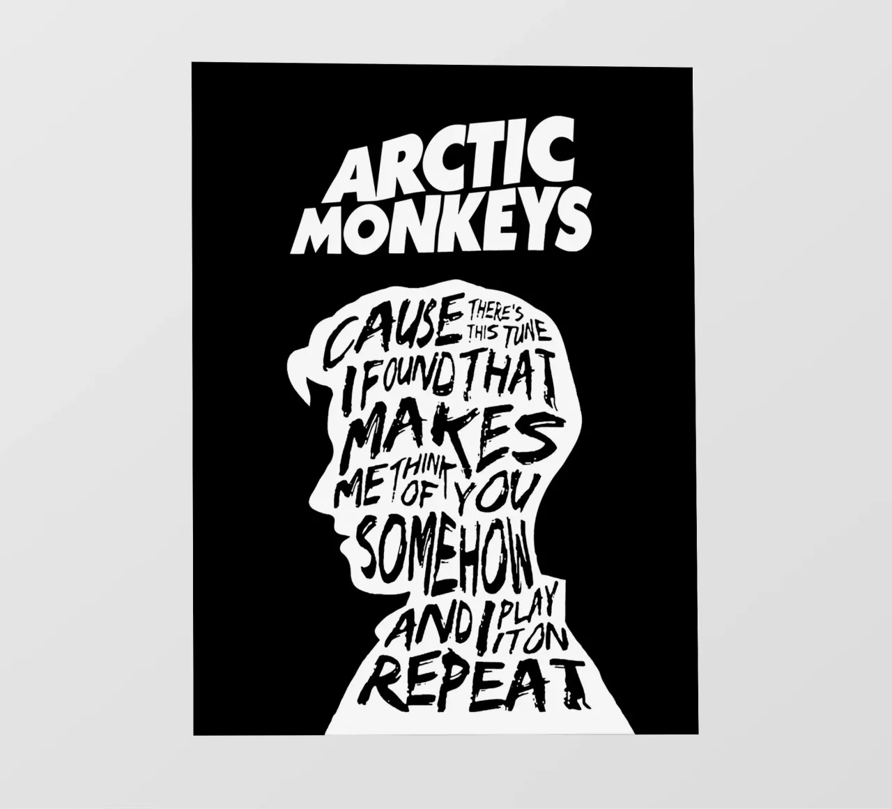alex turner Arctic Monkeys Kunst PVC Plane von music soul