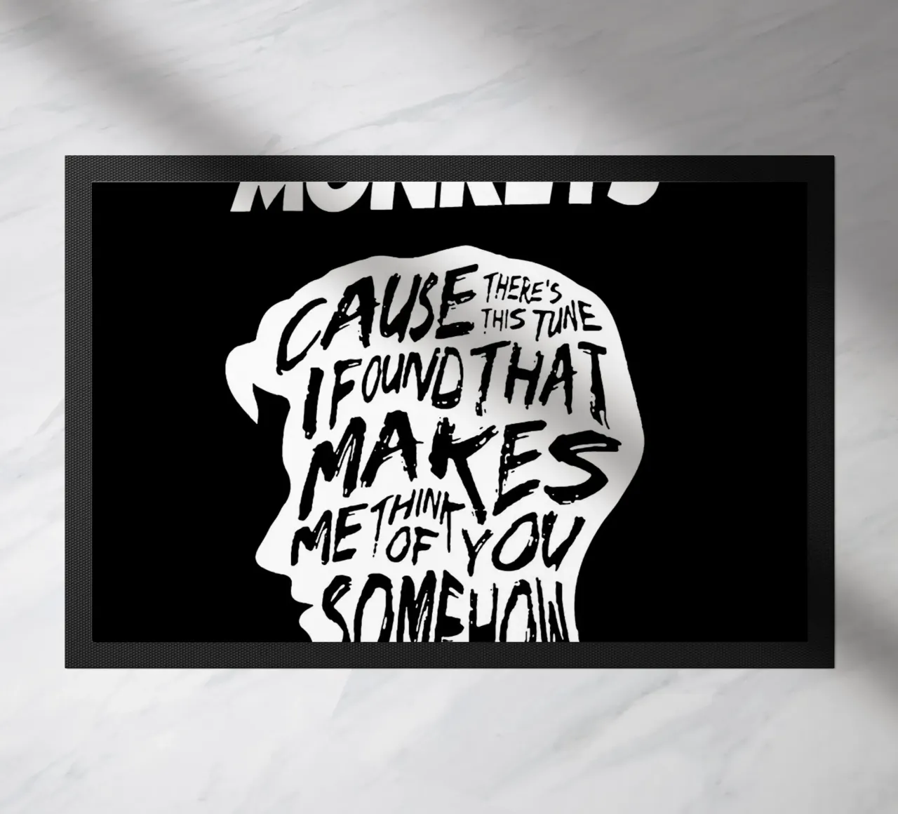 alex turner Arctic Monkeys Art doormat by music soul