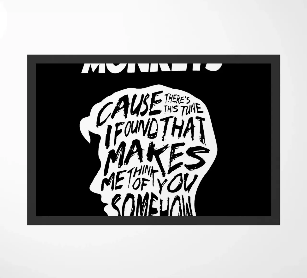 alex turner Arctic Monkeys Art doormat by music soul