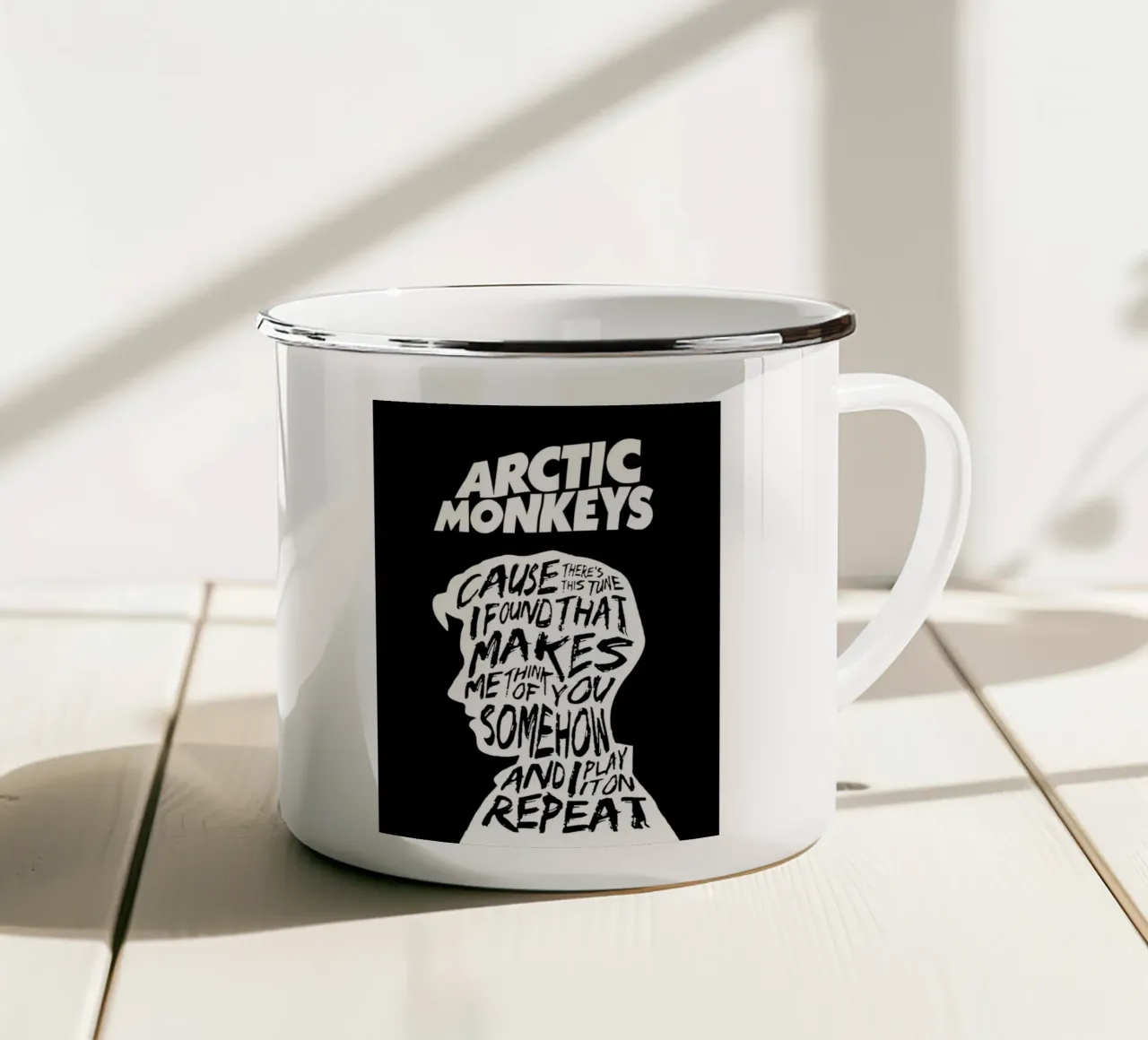 alex turner Arctic Monkeys Arte tazza in smalto da music soul