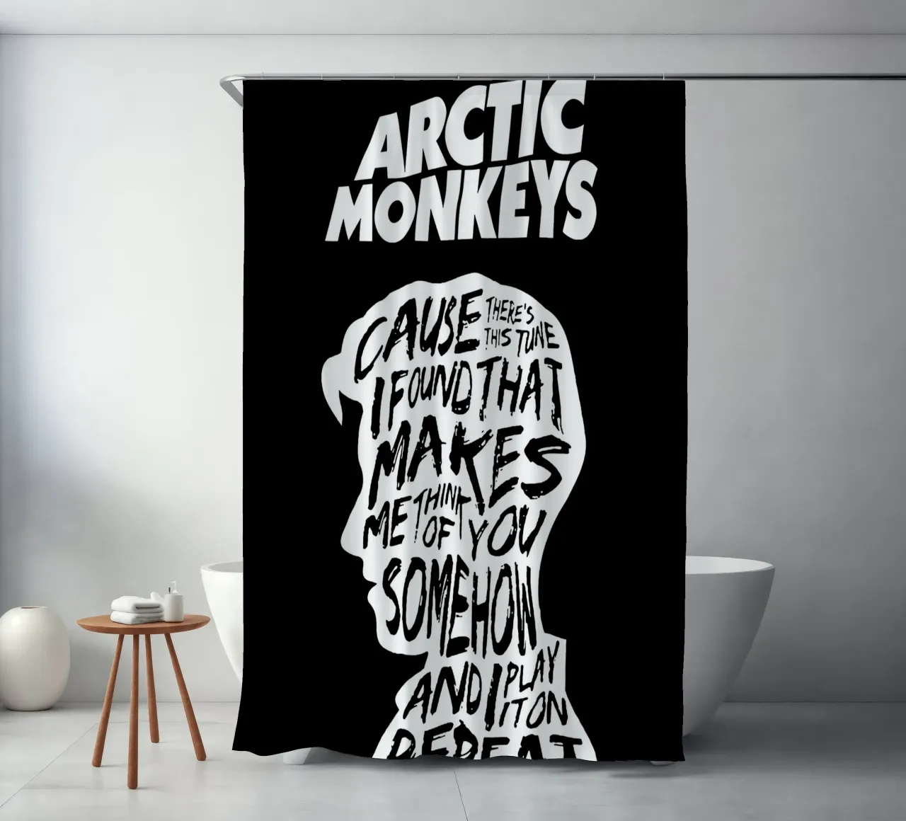 alex turner Arctic Monkeys Kunst Duschvorhang von music soul