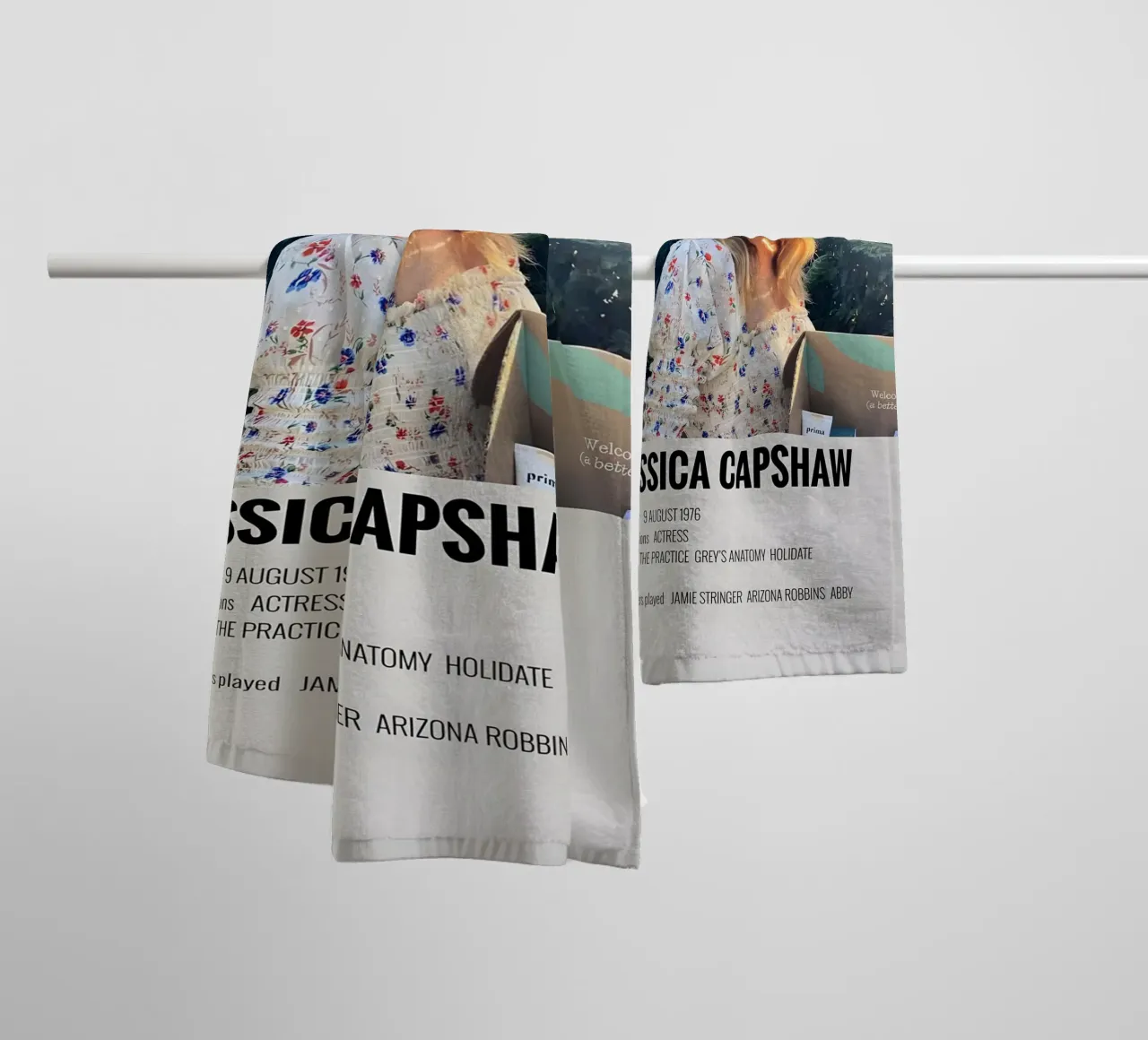 JESSICA CAPSHAW asciugamano da bagno da MVFminimalist