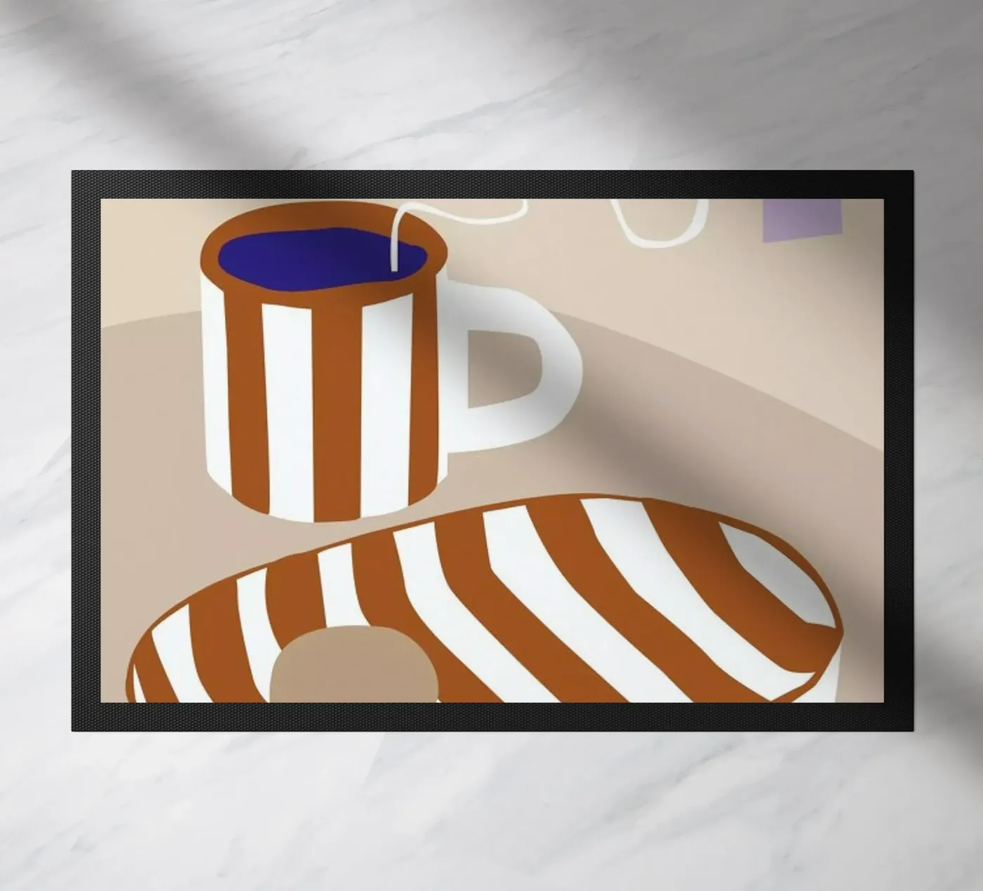 Teatime doormat by Helena Ravenne