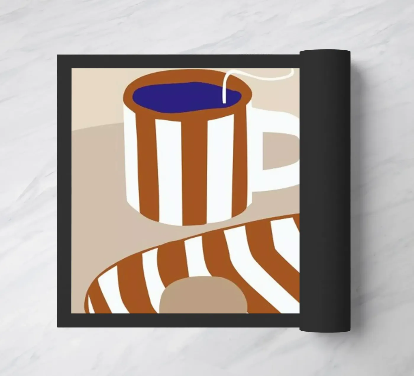 Teatime doormat by Helena Ravenne