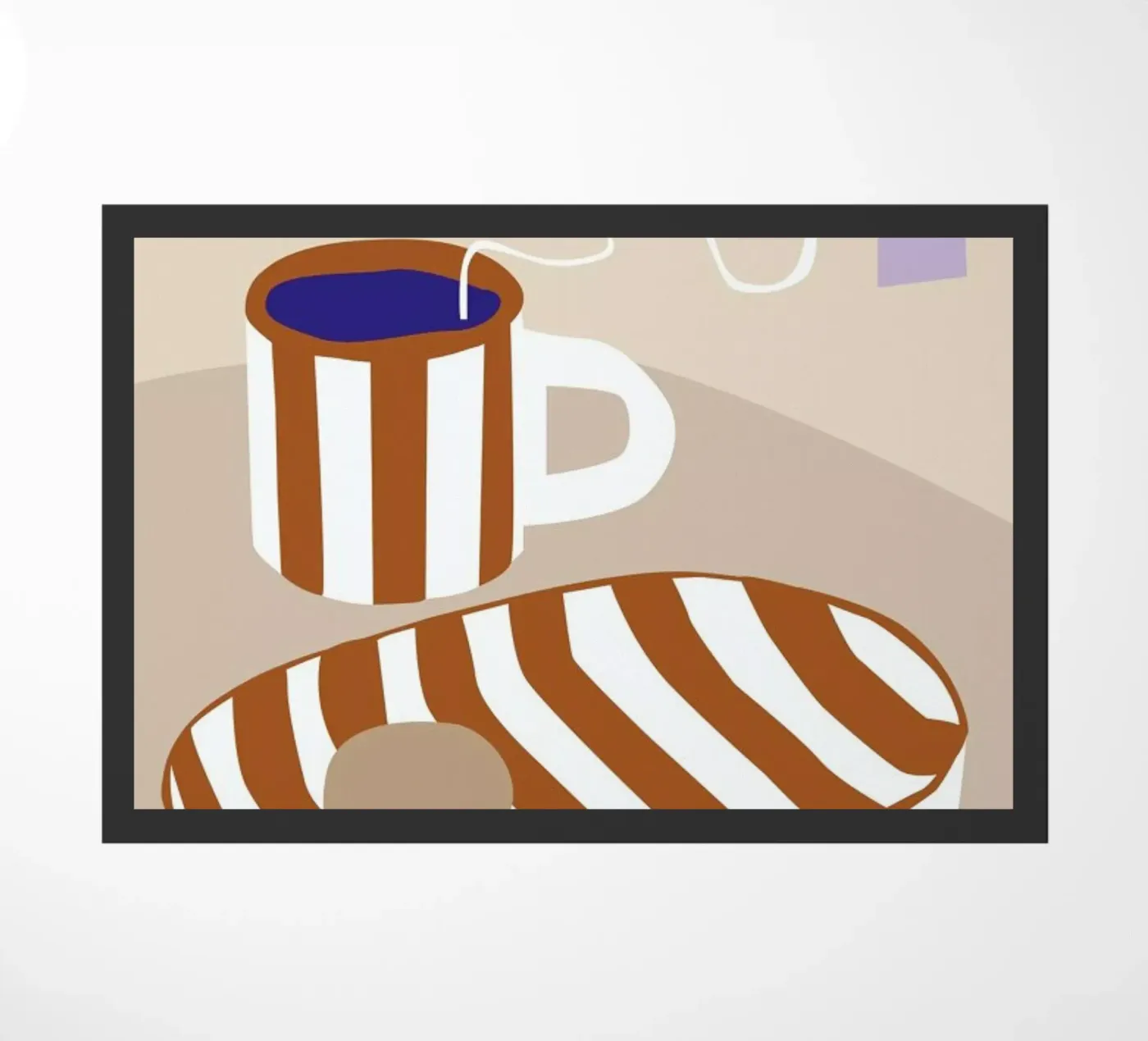 Teatime doormat by Helena Ravenne