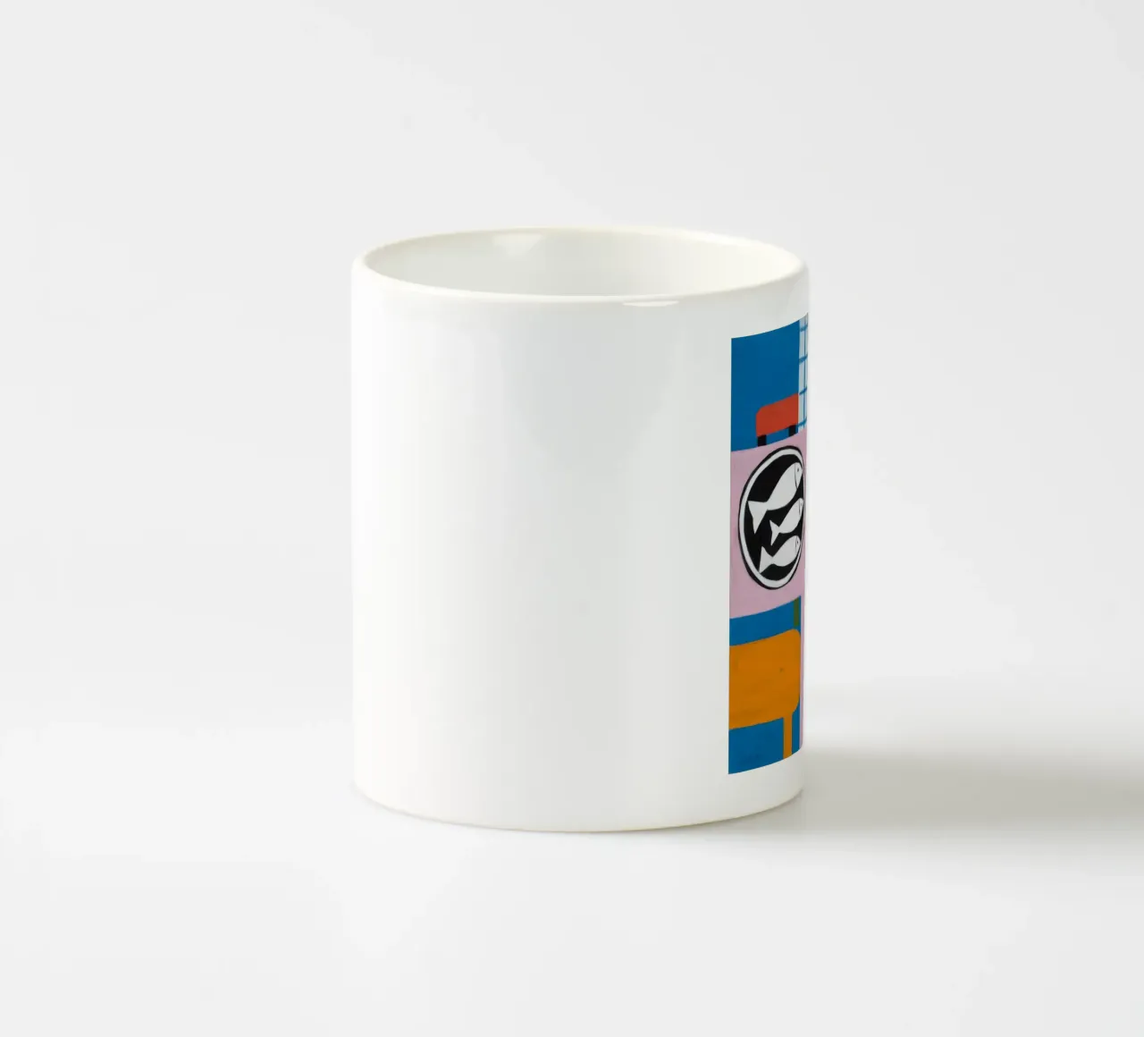 Citrus Fish Stillness ceramic mug by Dawn Light