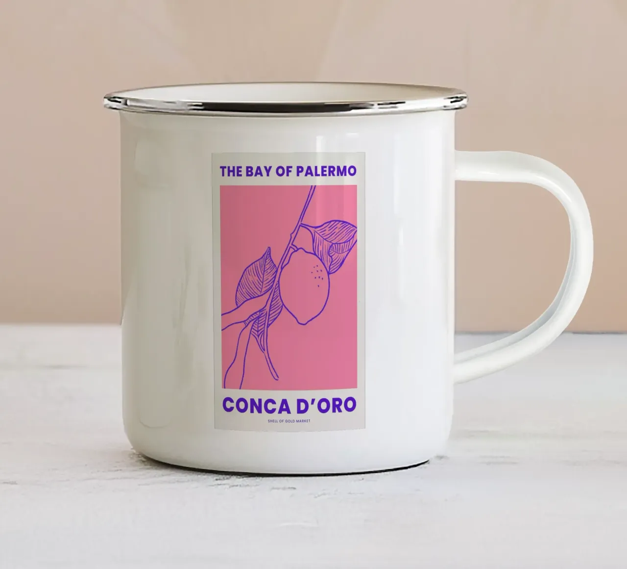 Palermo tazza in smalto da Pure