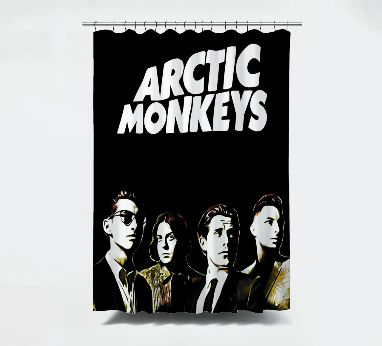 Arctic Monkeys Art shower curtain by music soul
