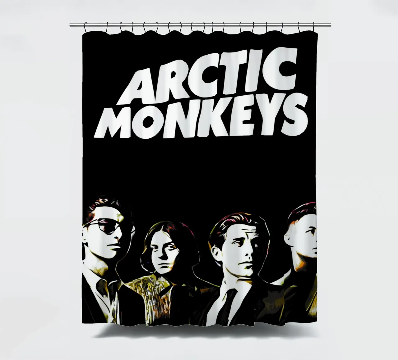 Arctic Monkeys Art shower curtain by music soul