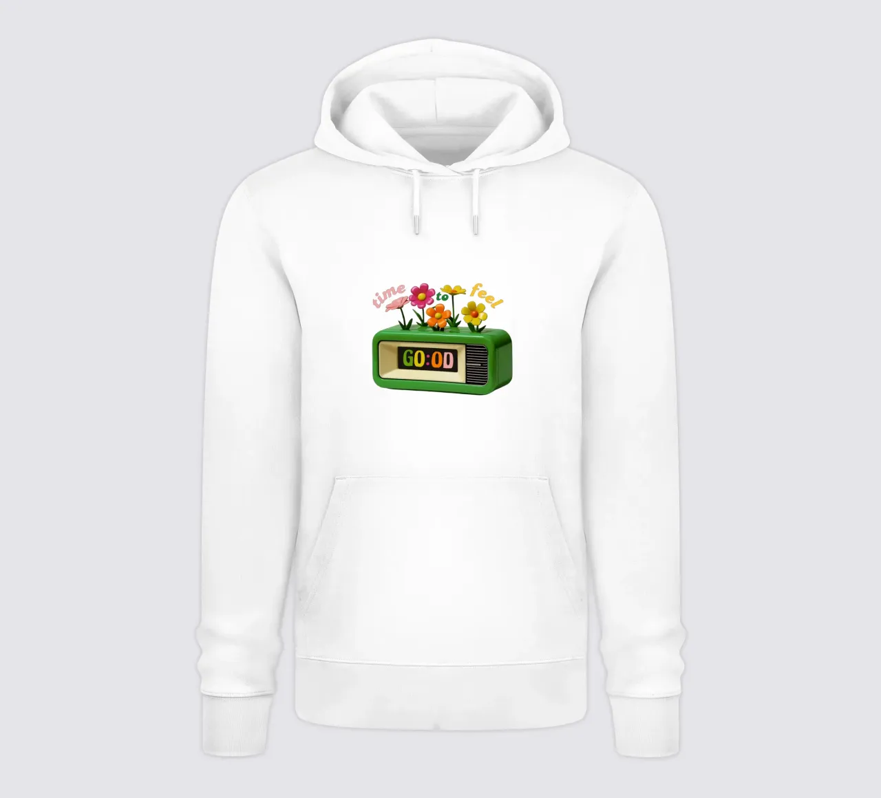 time to feel good felpa con cappuccio da fummelhummel