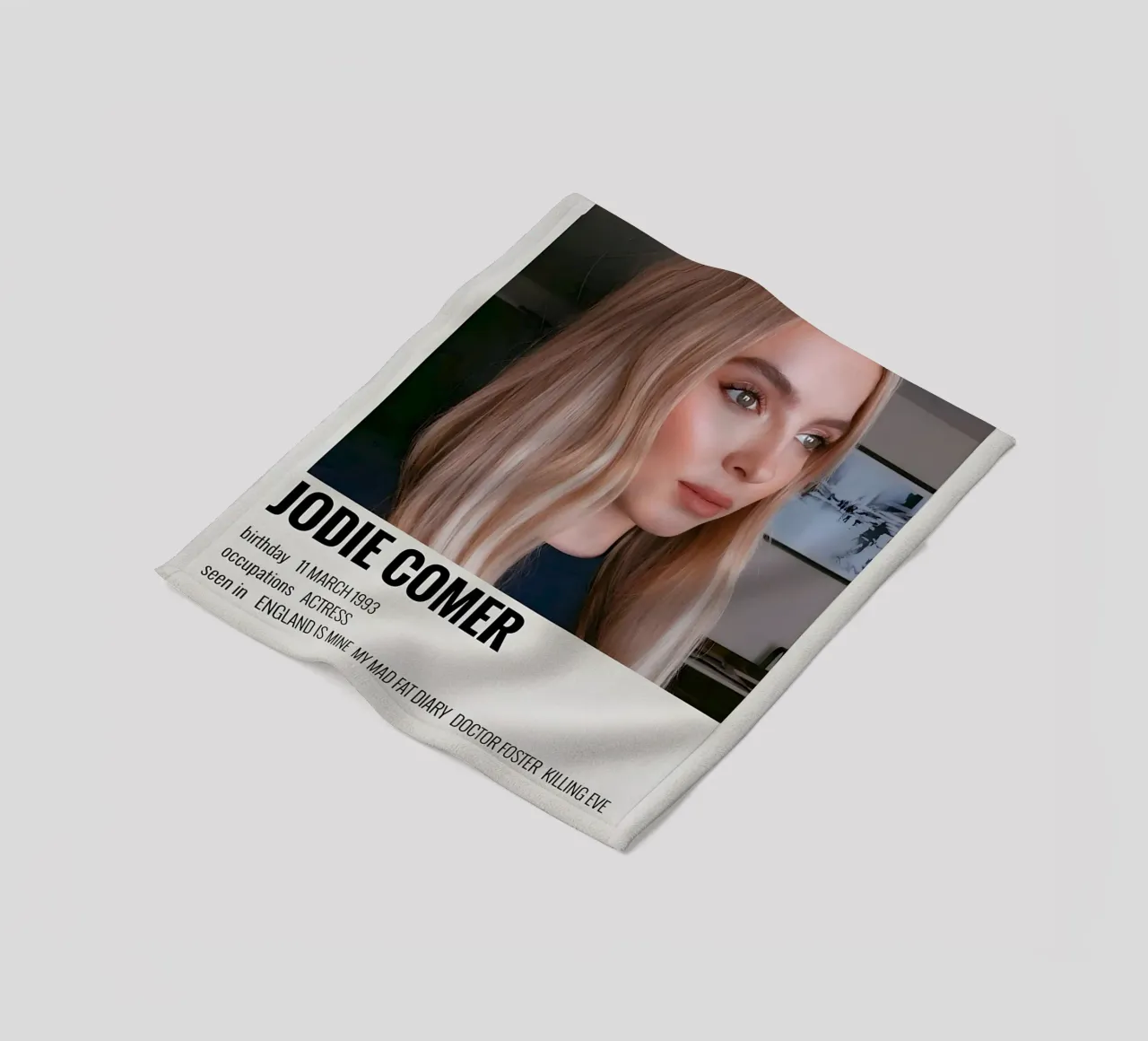 JODIE COMER coperta in pile da MVFminimalist