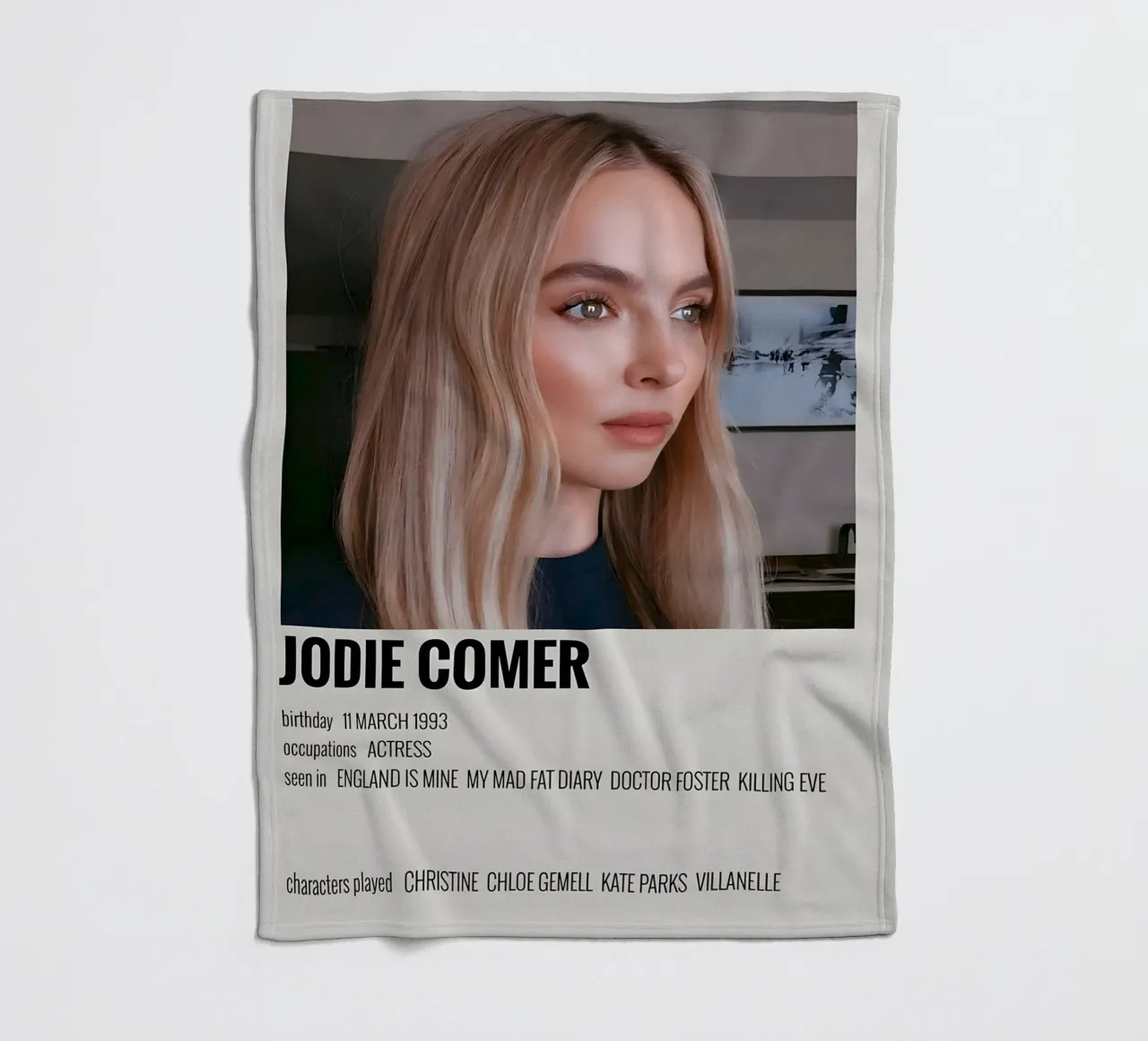 JODIE COMER coperta in pile da MVFminimalist