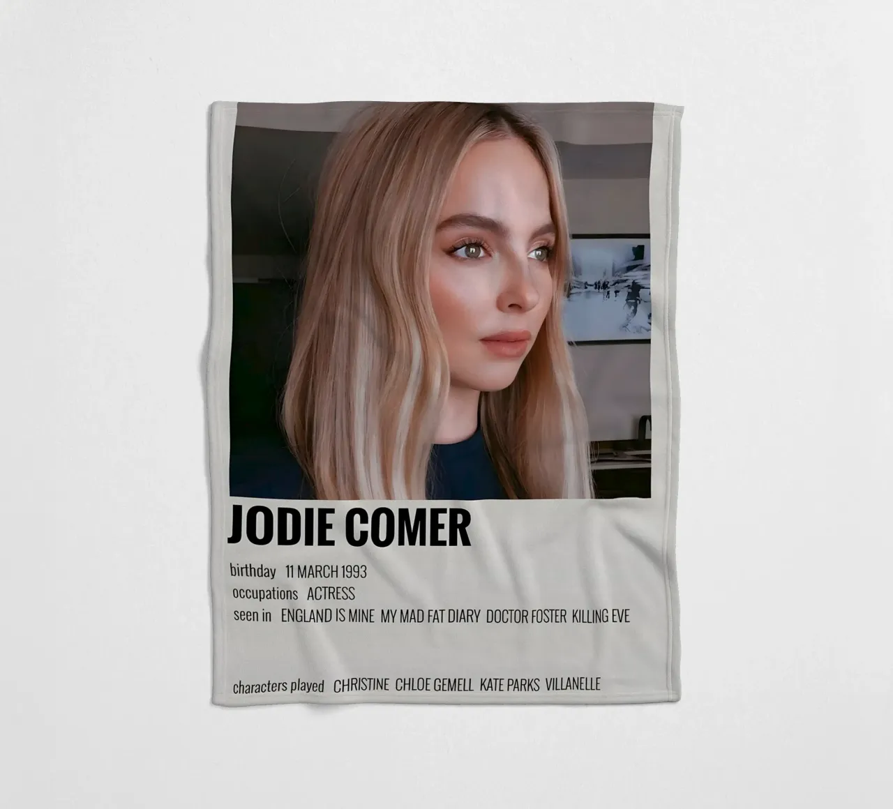 JODIE COMER coperta in pile da MVFminimalist