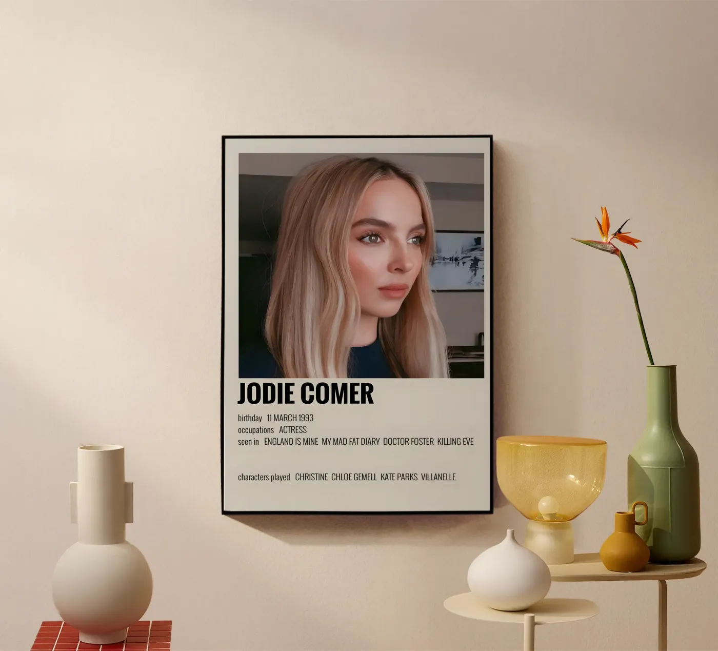 JODIE COMER acryl van MVFminimalist