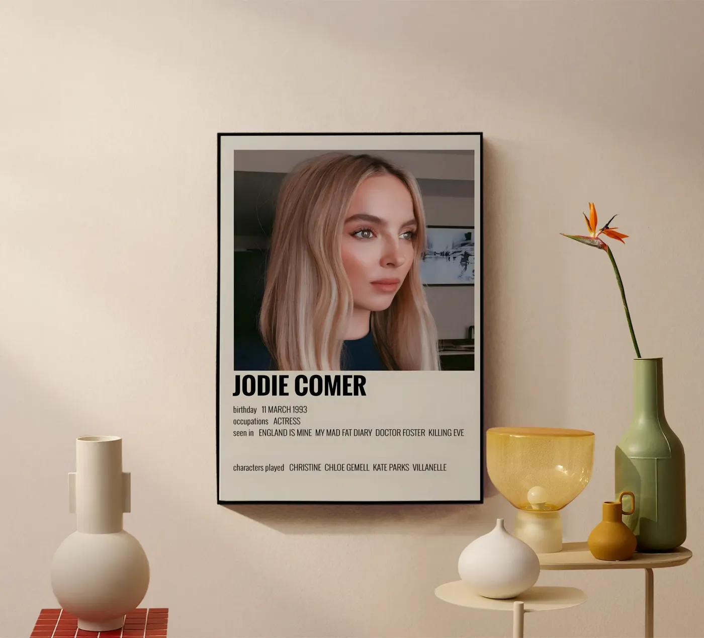 JODIE COMER acryl van MVFminimalist