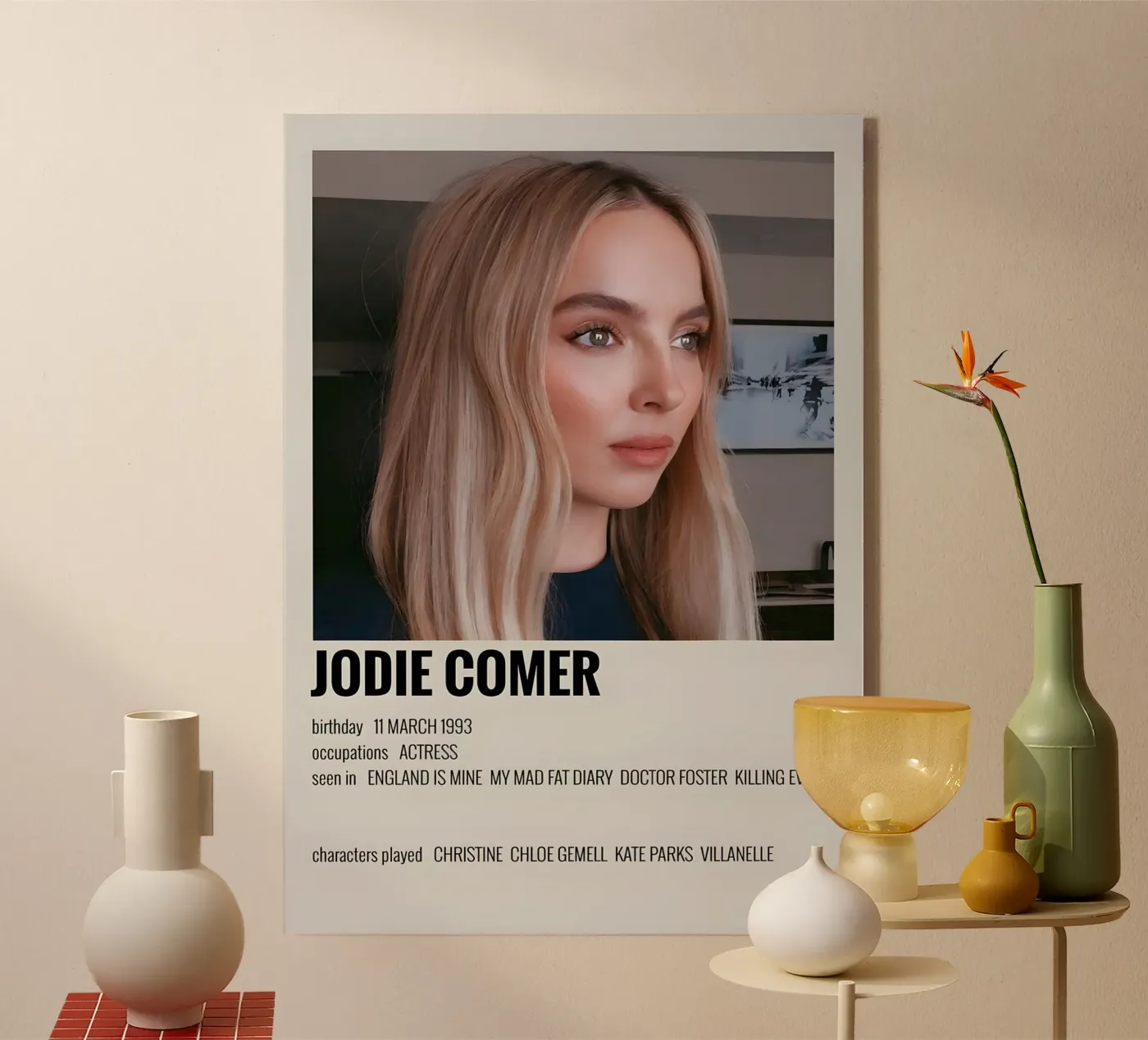 JODIE COMER acryl van MVFminimalist