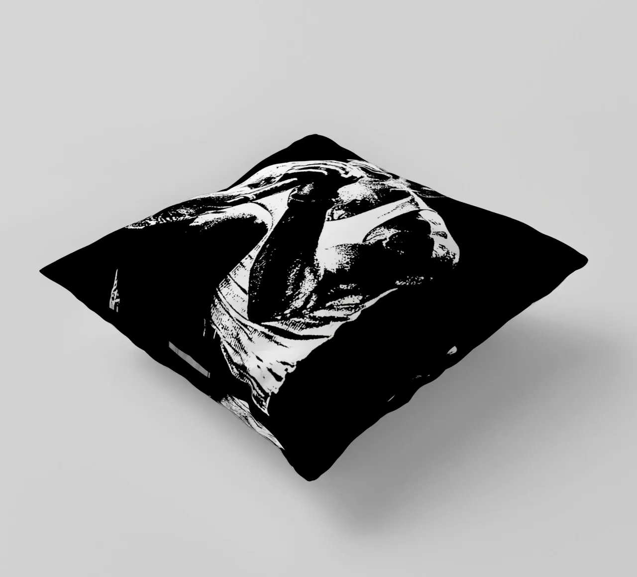 Bianco e nero chester bennington Arte cuscino da music soul
