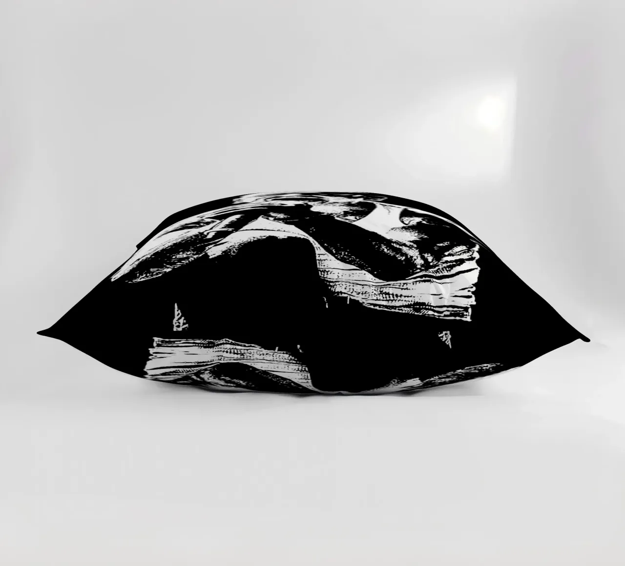 Bianco e nero chester bennington Arte cuscino da music soul