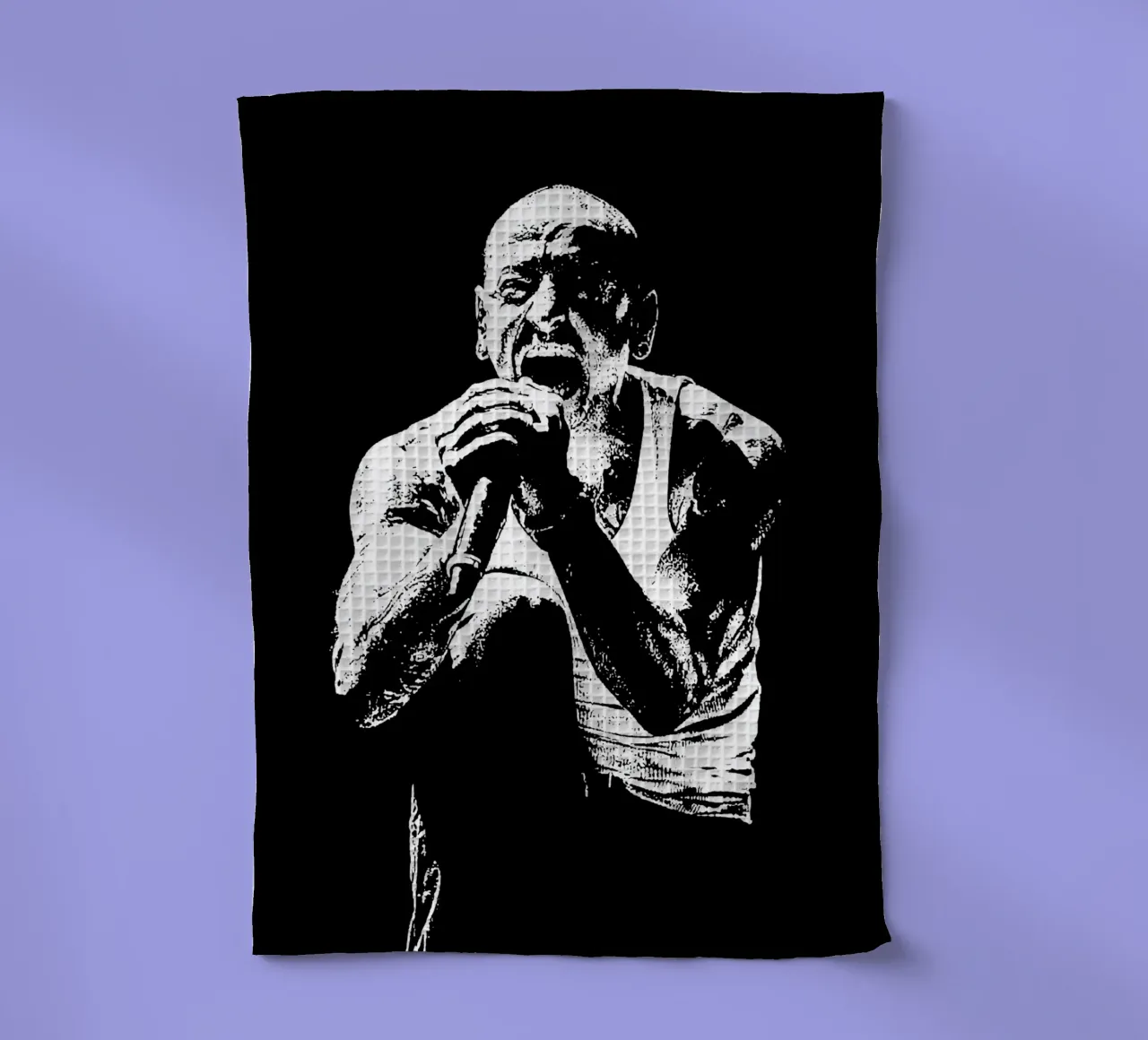 Bianco e nero chester bennington Arte canovaccio da cucina da music soul