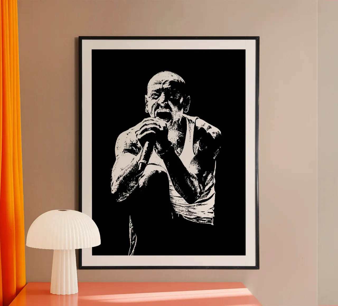 Bianco e nero chester bennington Arte carta hahnemühle da music soul