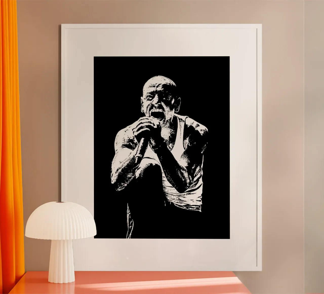 Bianco e nero chester bennington Arte carta hahnemühle da music soul