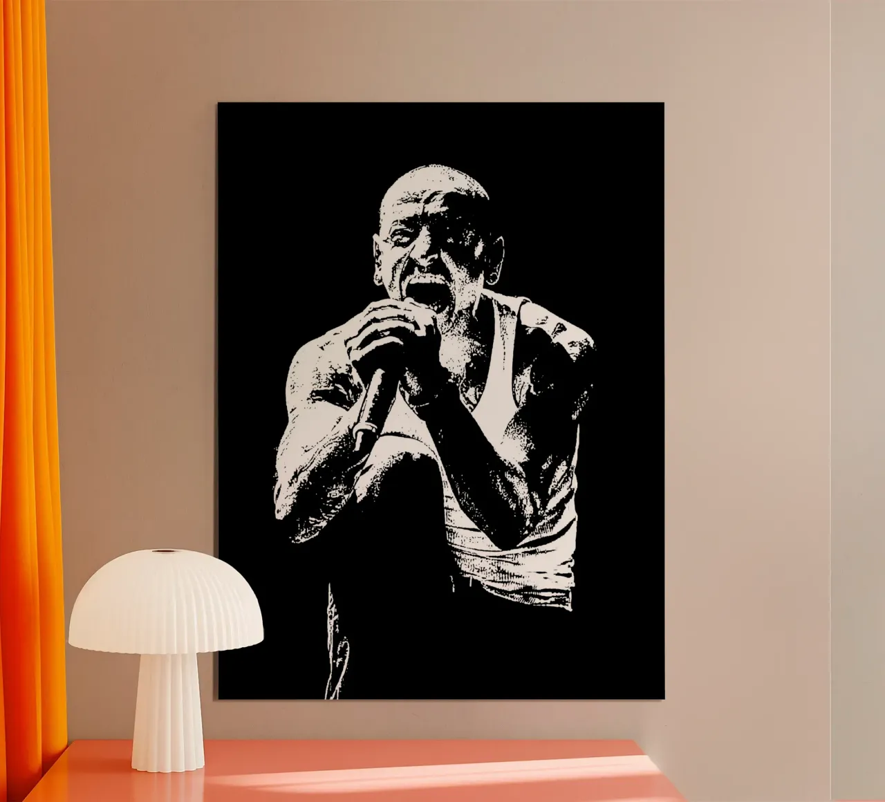 Bianco e nero chester bennington Arte carta hahnemühle da music soul