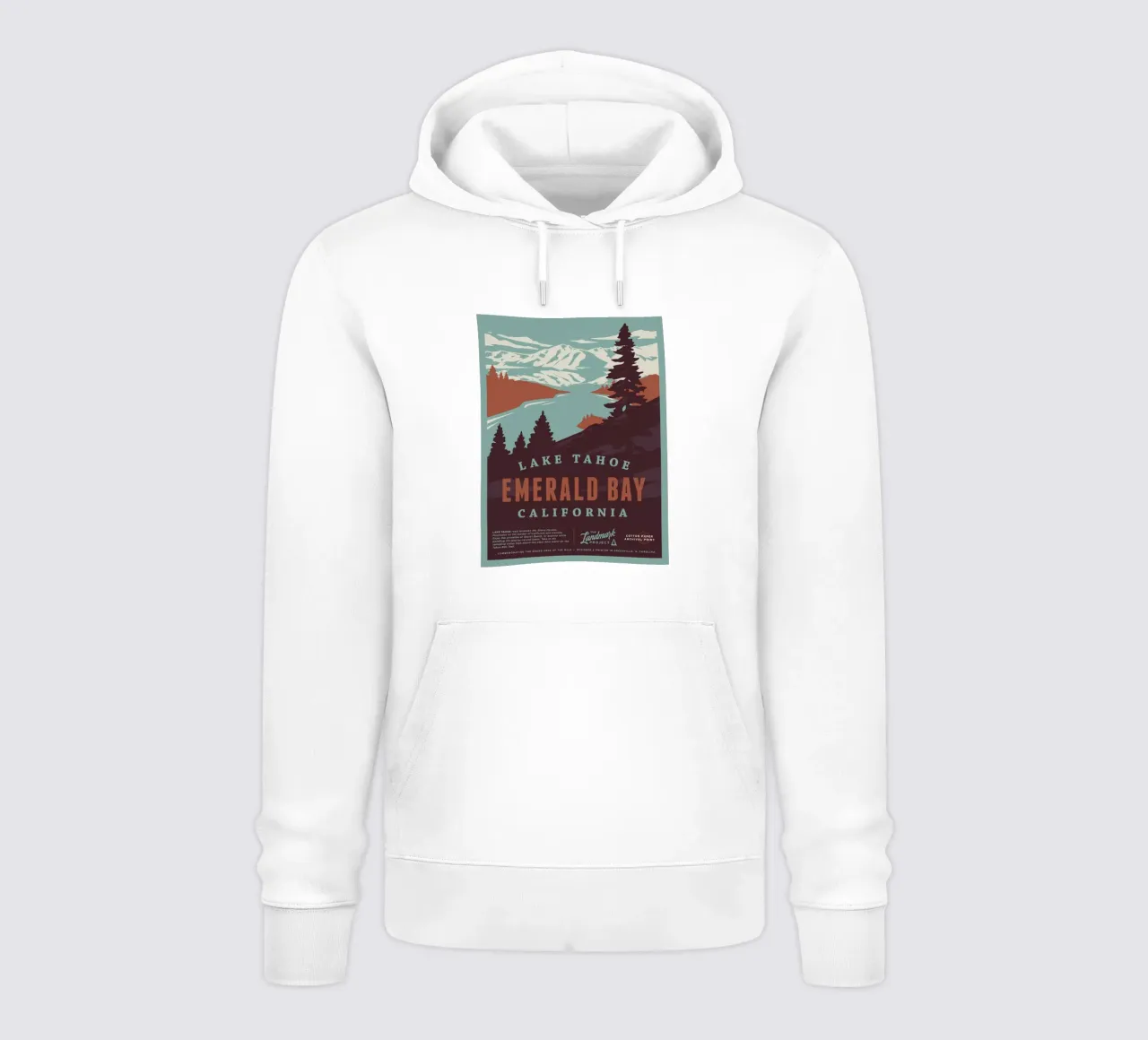 Lago Tahoe - Baia di Smeraldo felpa con cappuccio da williamsshop