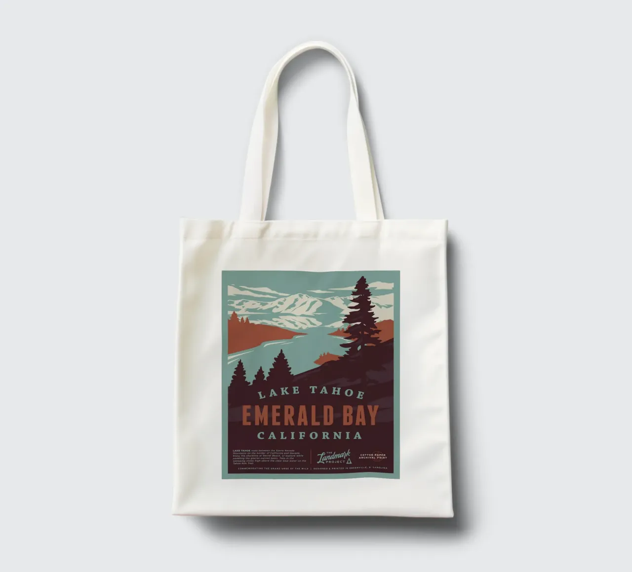 Lake Tahoe Emerald Bay tote bag by williamsshop