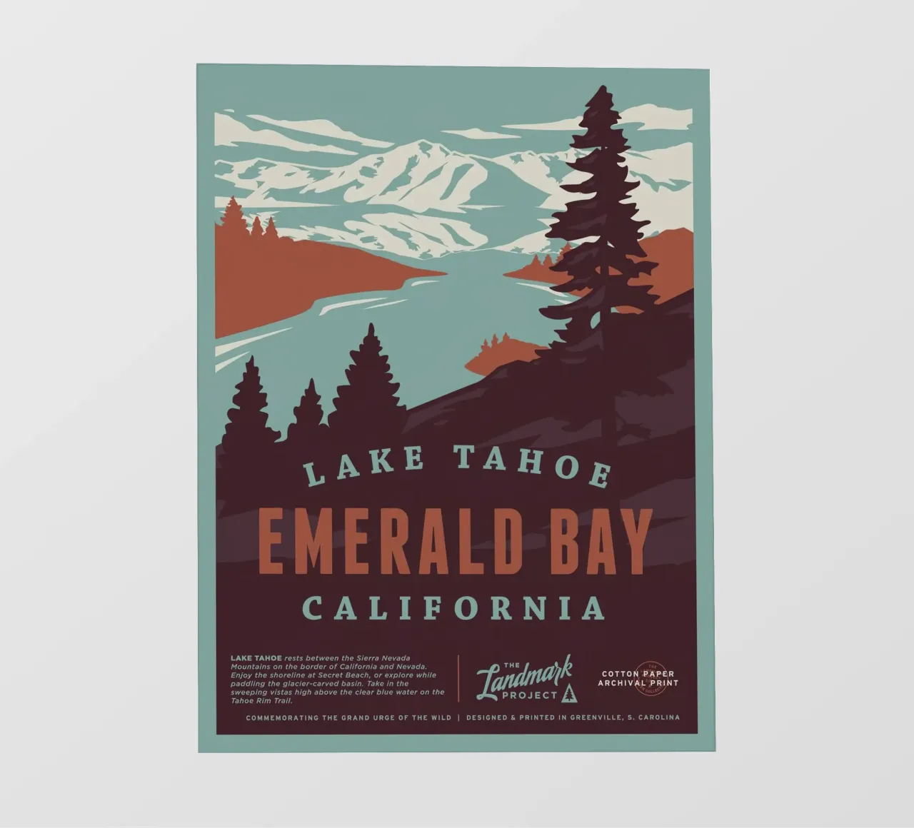 Lago Tahoe - Baia di Smeraldo telo in pvc da williamsshop
