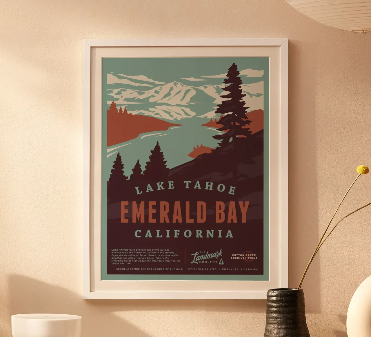 Tahoe See Emerald Bay Hahnemühle von williamsshop