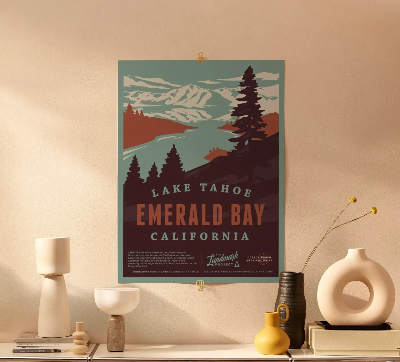 Tahoe See Emerald Bay Hahnemühle von williamsshop