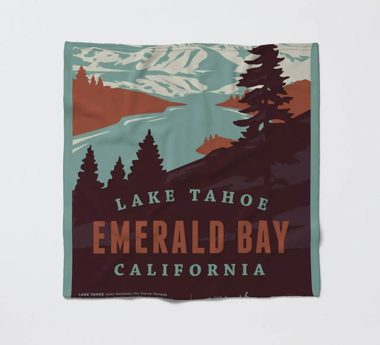 Tahoe See Emerald Bay Fleecedecke von williamsshop