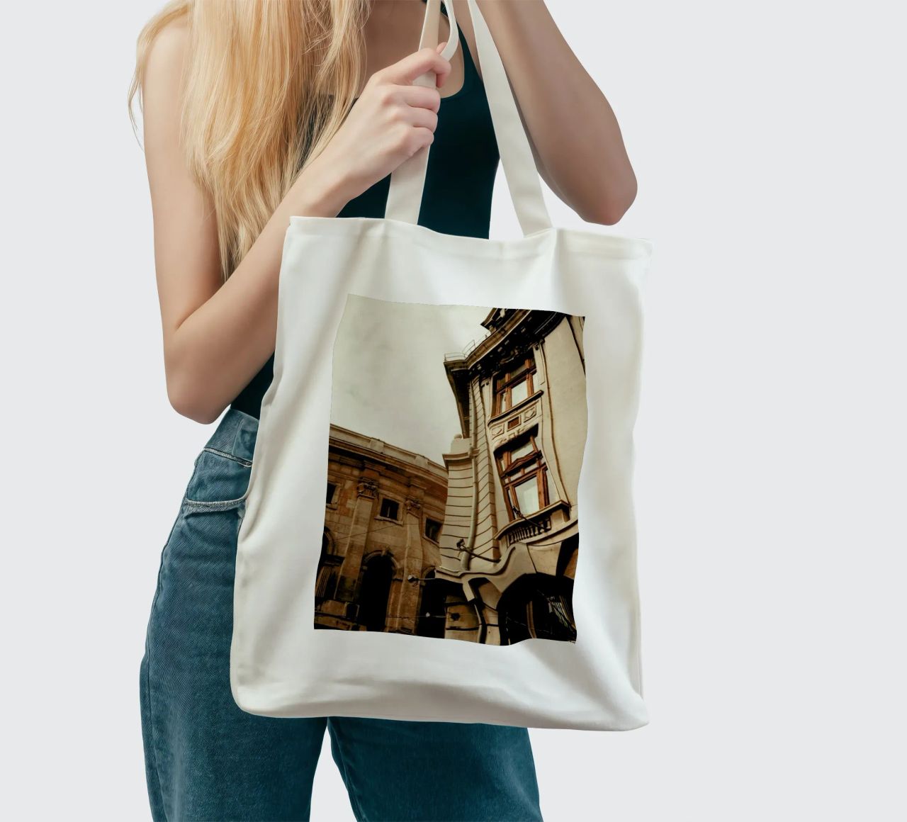 Analog Series The Corner borsa in juta da Sebastian Hilgetag