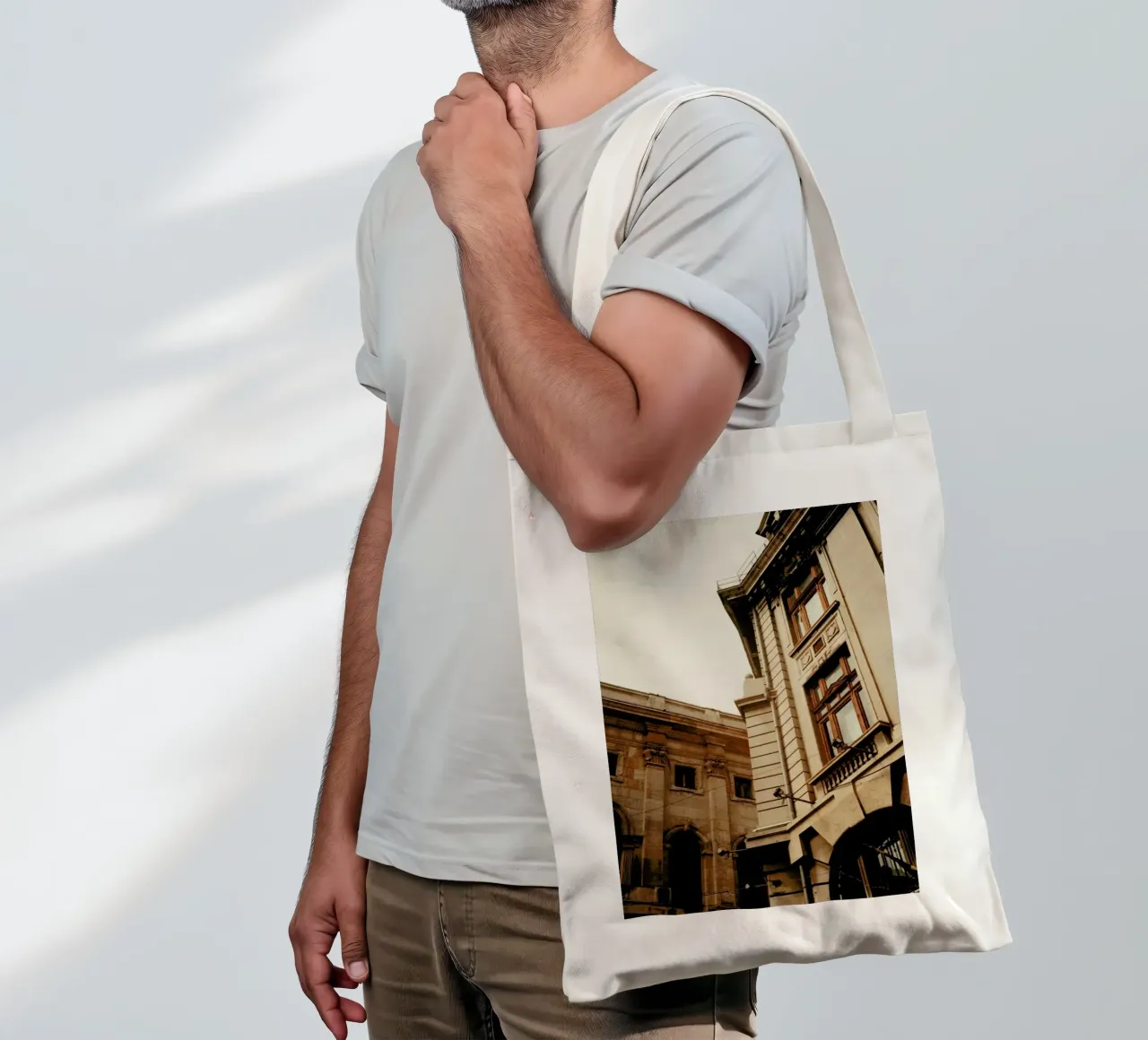 Analog Series The Corner borsa in juta da Sebastian Hilgetag