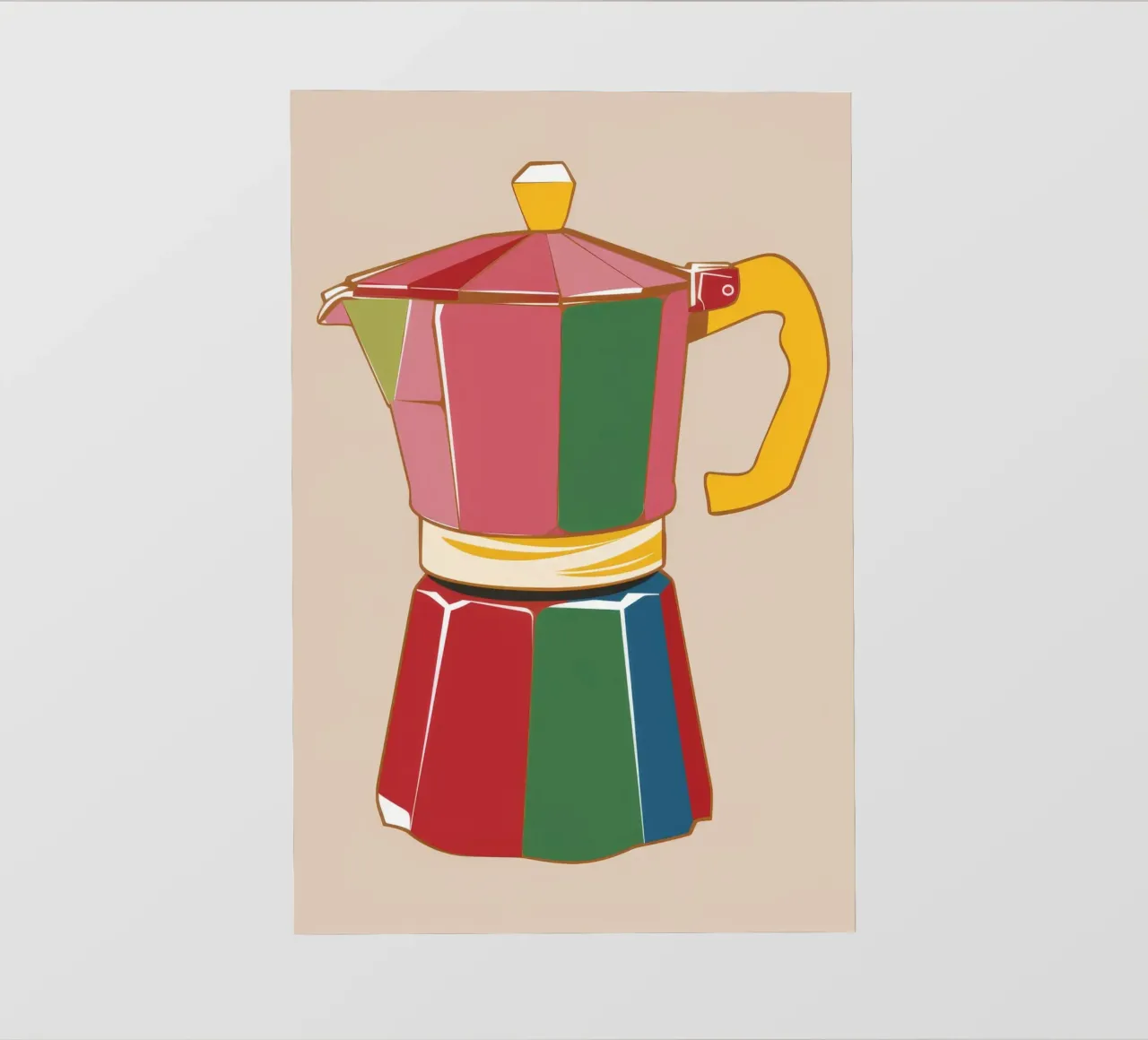 Icona Caffè Cromatico telo in pvc da Peak Delusion