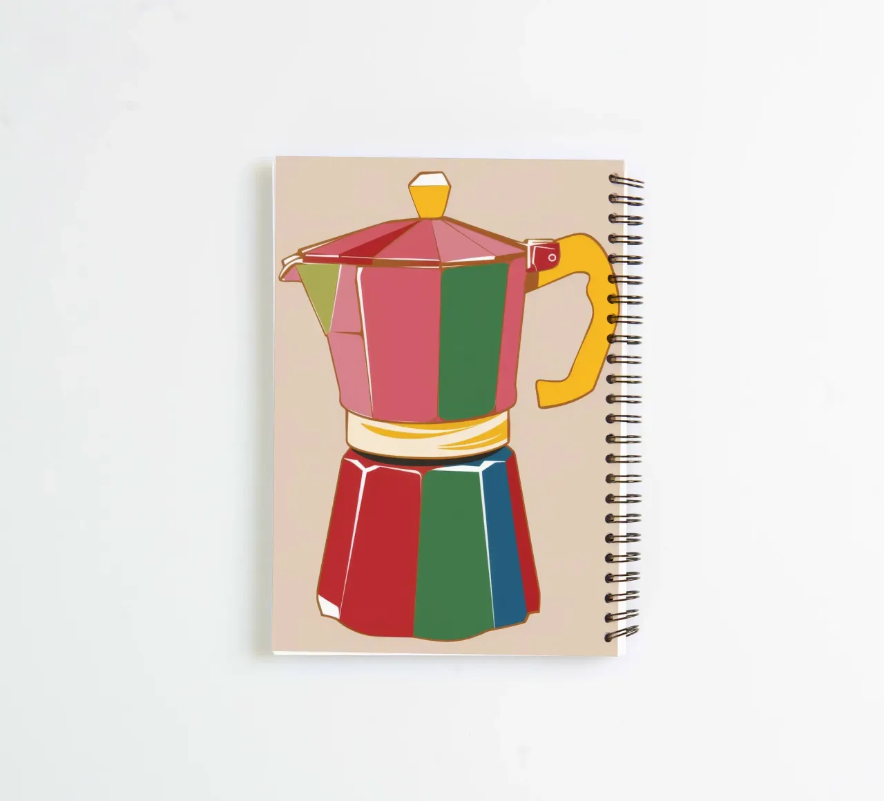 Chromatic Coffee Icon spiral notebook by Peak Delusion