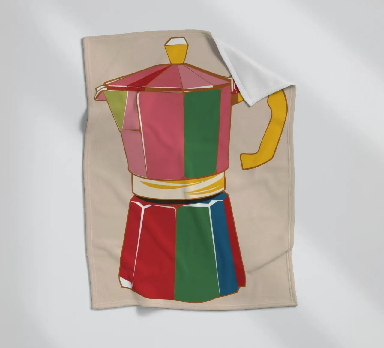 Chromatic Coffee Icon fleece blanket by Peak Delusion